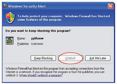 Unblock Programs Windows Firewall